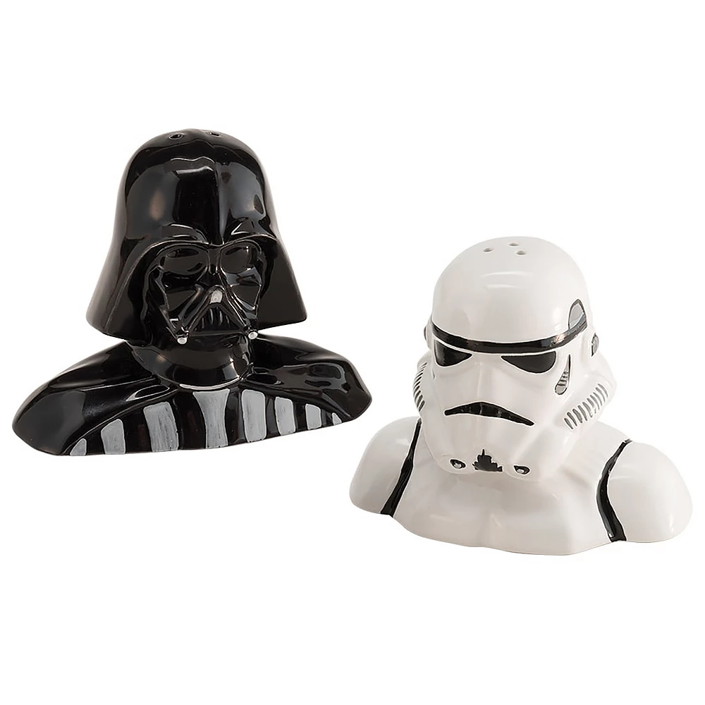 Licensed Brand Star Wars Darth Vader & Stormtrooper Salt & Pepper Shaker Set 1 Licensed Brand Star Wars Darth Vader & Stormtrooper Salt & Pepper Shaker Set