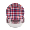 Certified International Patriotic Plaid 6-pc. Melamine All-Purpose Bowl Set