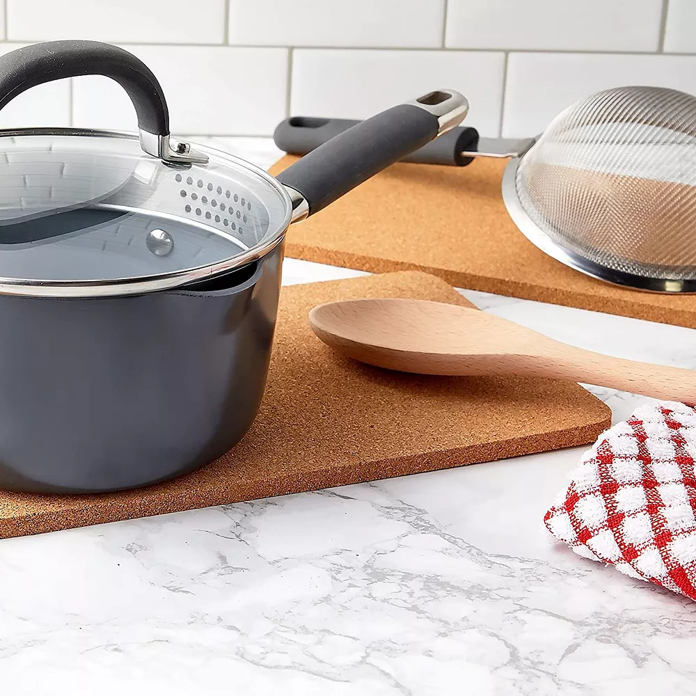 Juvale Rectangle Cork Trivet Set For Dining Table And Hot Dishes (12.5 X 6.6 In, 3 Pack) 3 Juvale Rectangle Cork Trivet Set For Dining Table And Hot Dishes (12.5 X 6.6 In, 3 Pack) - Image 3